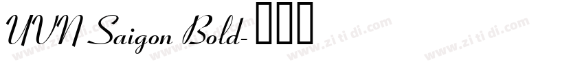 UVN Saigon Bold字体转换